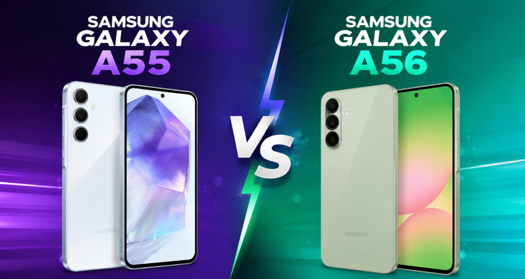 Samsung Galaxy A55 vs A56 Comparison